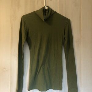 Olive Green Long Turtleneck